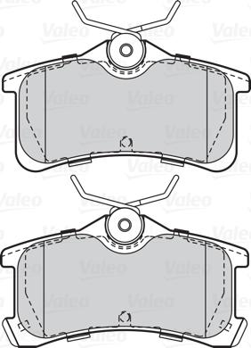 Valeo 302066 - Kit de plaquettes de frein, frein à disque cwaw.fr