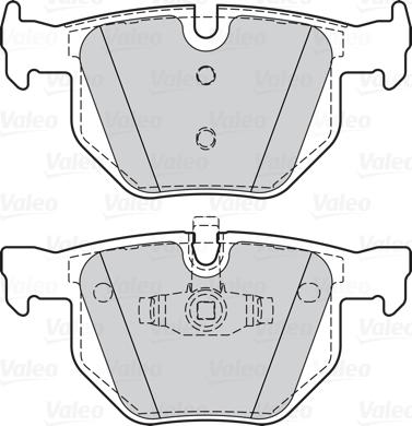 Valeo 302075 - Kit de plaquettes de frein, frein à disque cwaw.fr