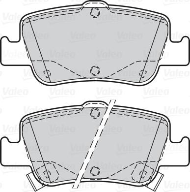 Valeo 302156 - Kit de plaquettes de frein, frein à disque cwaw.fr