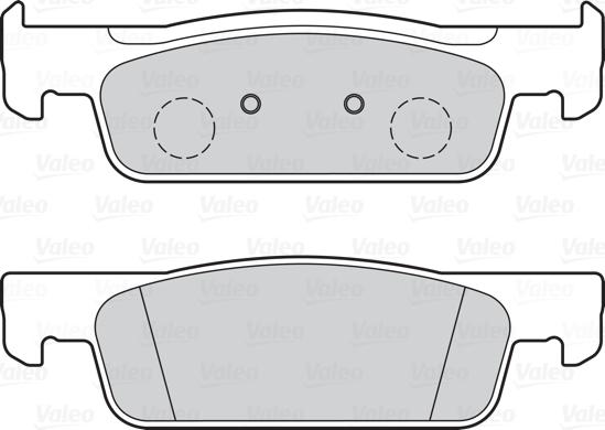 Valeo 302150 - Kit de plaquettes de frein, frein à disque cwaw.fr