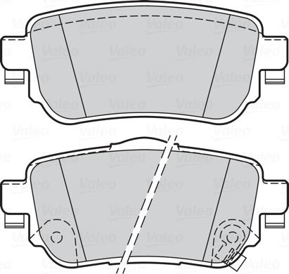 Valeo 302165 - Kit de plaquettes de frein, frein à disque cwaw.fr