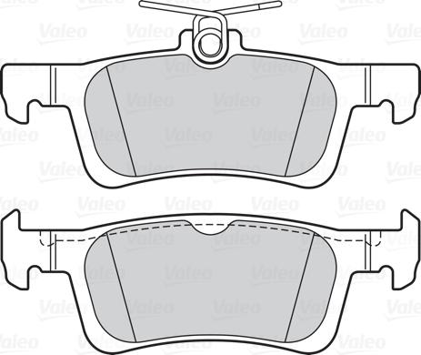 Valeo 302161 - Kit de plaquettes de frein, frein à disque cwaw.fr