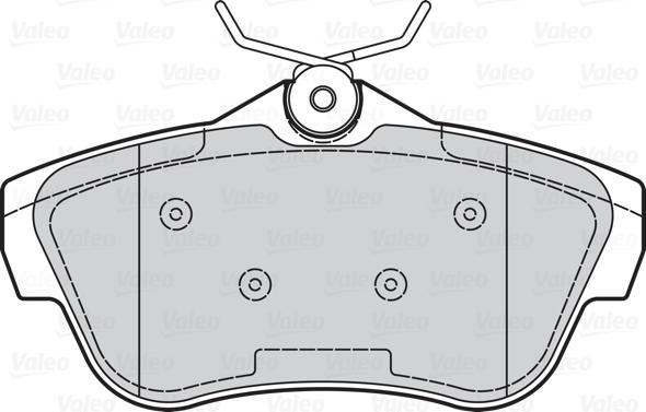 Valeo 670005 - Kit de plaquettes de frein, frein à disque cwaw.fr