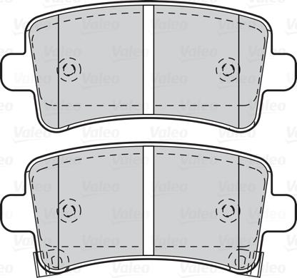 Valeo 302120 - Kit de plaquettes de frein, frein à disque cwaw.fr