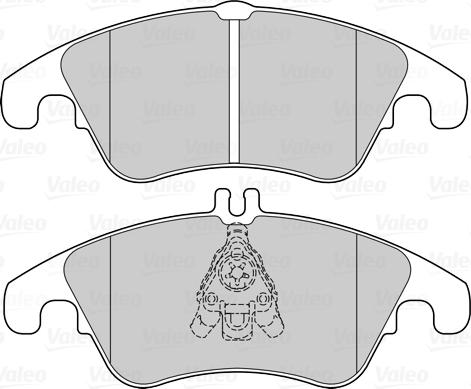 Valeo 302303 - Kit de plaquettes de frein, frein à disque cwaw.fr