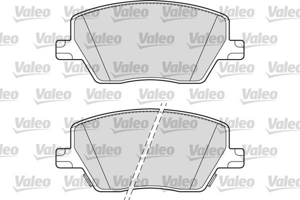 Valeo 302319 - Kit de plaquettes de frein, frein à disque cwaw.fr