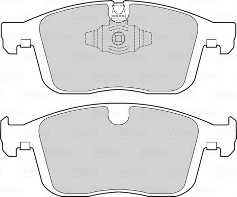 Valeo 302313 - Kit de plaquettes de frein, frein à disque cwaw.fr