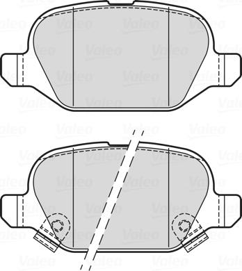 Valeo 302338 - Kit de plaquettes de frein, frein à disque cwaw.fr