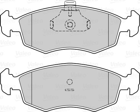 Valeo 302329 - Kit de plaquettes de frein, frein à disque cwaw.fr