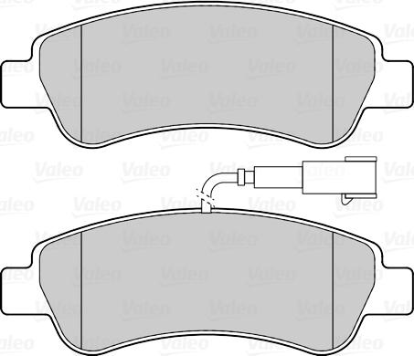 Valeo 302223 - Kit de plaquettes de frein, frein à disque cwaw.fr