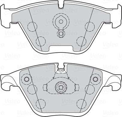 Valeo 302273 - Kit de plaquettes de frein, frein à disque cwaw.fr