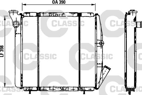 Valeo 310851 - Radiateur, refroidissement du moteur cwaw.fr