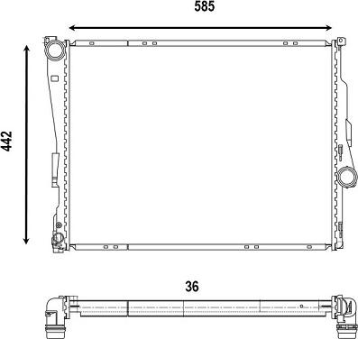 Valeo 376134 - Radiateur, refroidissement du moteur cwaw.fr