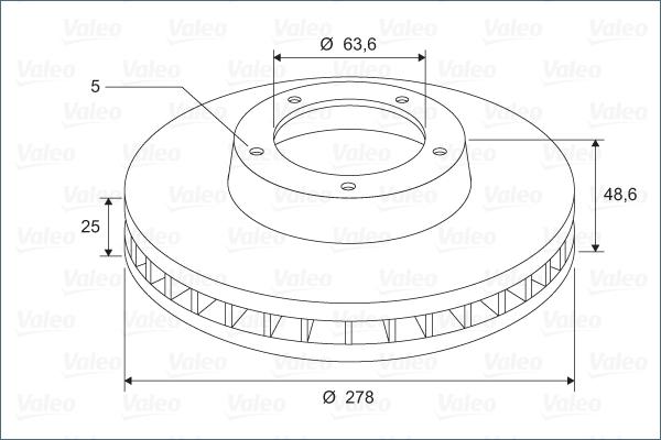 Valeo 297461 - Disque de frein cwaw.fr