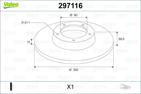 Valeo 297116 - Disque de frein cwaw.fr