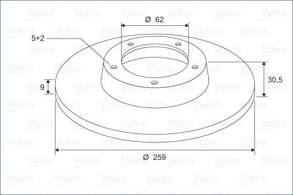 Valeo 297110 - Disque de frein cwaw.fr