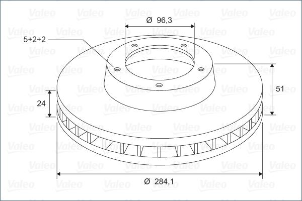 Valeo 297207 - Disque de frein cwaw.fr