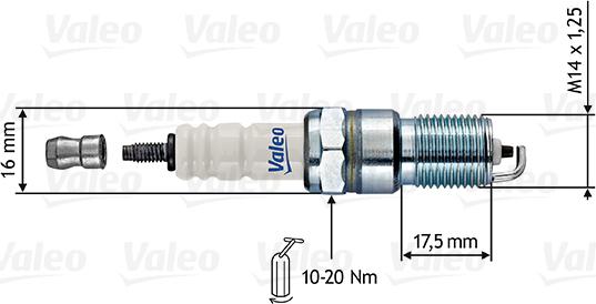 Valeo 246864 - Bougie d'allumage cwaw.fr