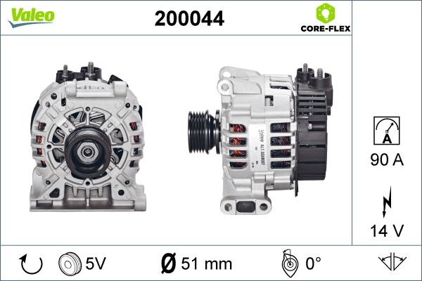 Valeo 200044 - Alternateur cwaw.fr