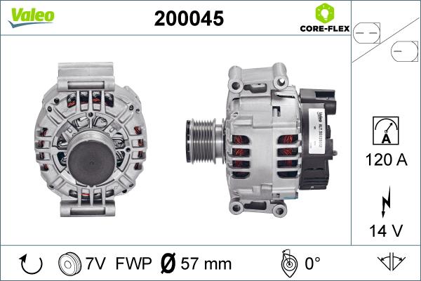 Valeo 200045 - Alternateur cwaw.fr