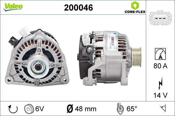 Valeo 200046 - Alternateur cwaw.fr