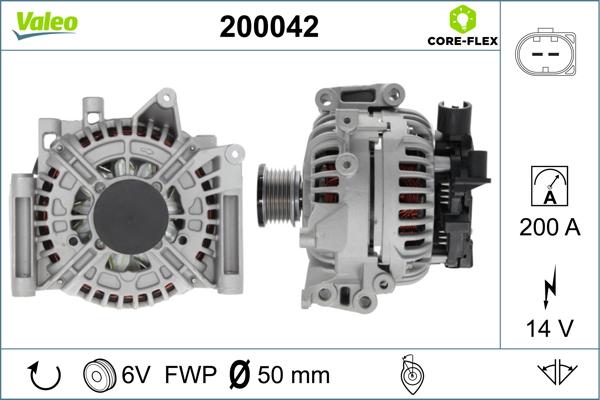 Valeo 200042 - Alternateur cwaw.fr