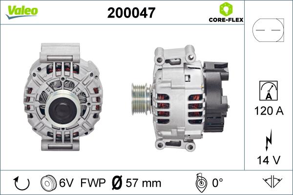 Valeo 200047 - Alternateur cwaw.fr