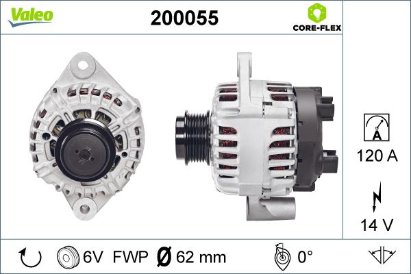 Valeo 200055 - Alternateur cwaw.fr