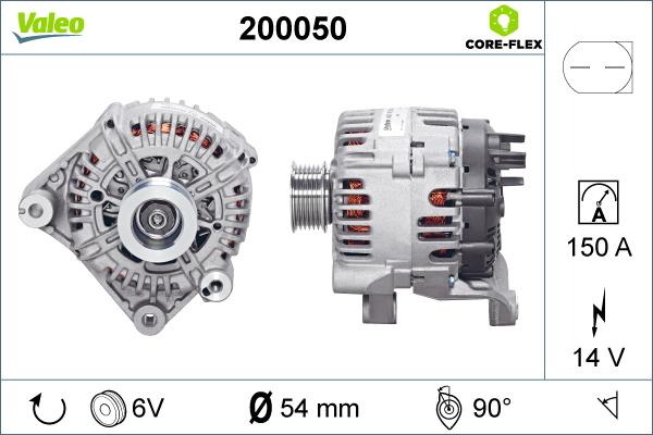 Valeo 200050 - Alternateur cwaw.fr