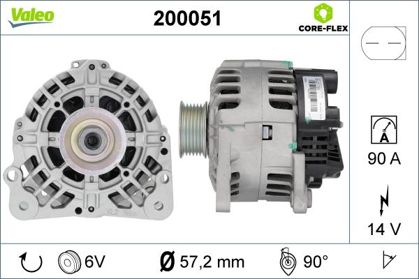 Valeo 200051 - Alternateur cwaw.fr