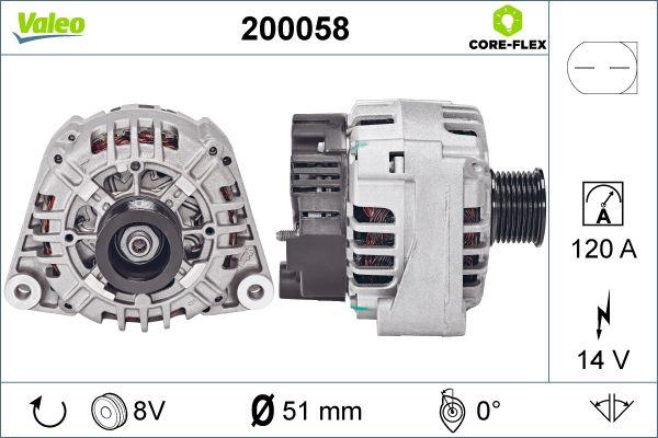 Valeo 200058 - Alternateur cwaw.fr