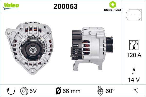 Valeo 200053 - Alternateur cwaw.fr