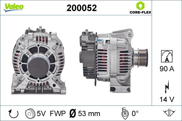 Valeo 200052 - Alternateur cwaw.fr