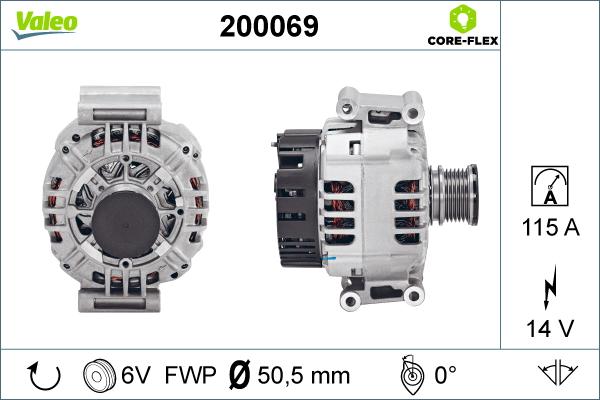 Valeo 200069 - Alternateur cwaw.fr