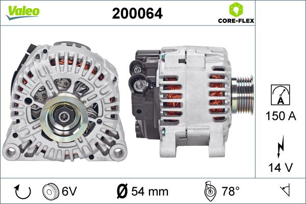 Valeo 200064 - Alternateur cwaw.fr