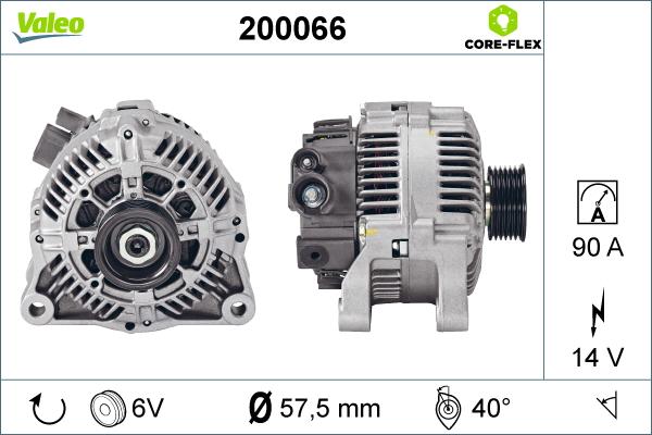 Valeo 200066 - Alternateur cwaw.fr