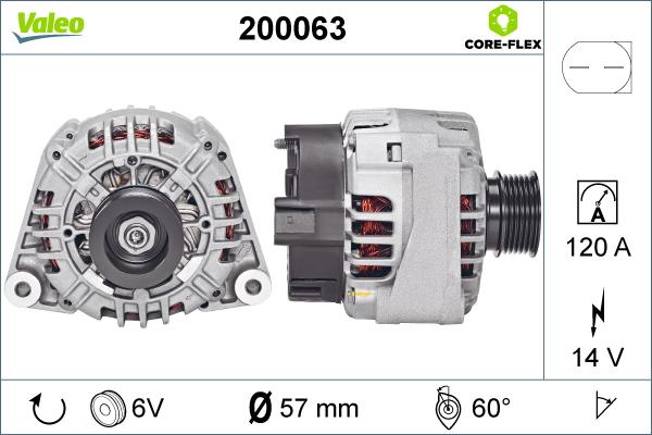 Valeo 200063 - Alternateur cwaw.fr