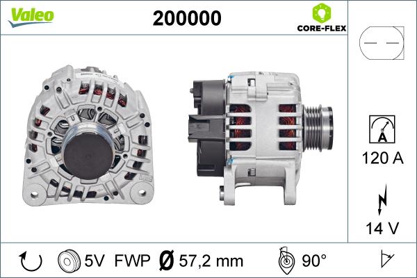 Valeo 200000 - Alternateur cwaw.fr