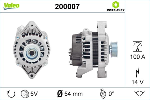 Valeo 200007 - Alternateur cwaw.fr