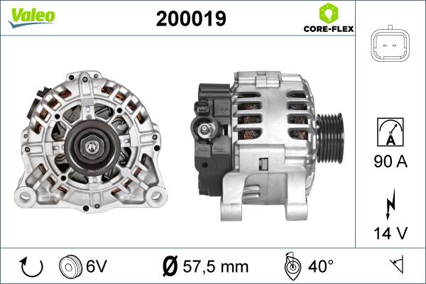 Valeo 200019 - Alternateur cwaw.fr