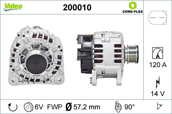 Valeo 200010 - Alternateur cwaw.fr