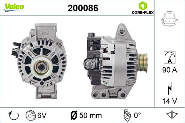 Valeo 200086 - Alternateur cwaw.fr