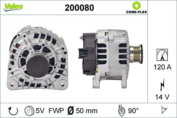 Valeo 200080 - Alternateur cwaw.fr