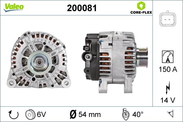 Valeo 200081 - Alternateur cwaw.fr