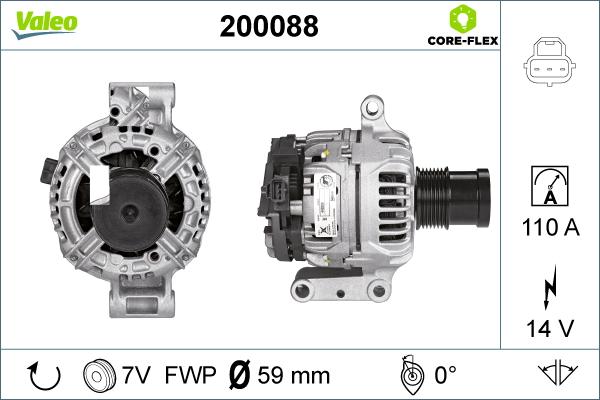 Valeo 200088 - Alternateur cwaw.fr