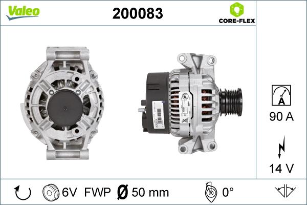 Valeo 200083 - Alternateur cwaw.fr