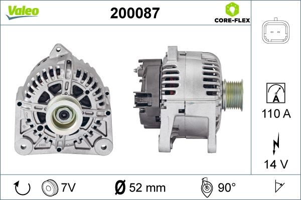 Valeo 200087 - Alternateur cwaw.fr