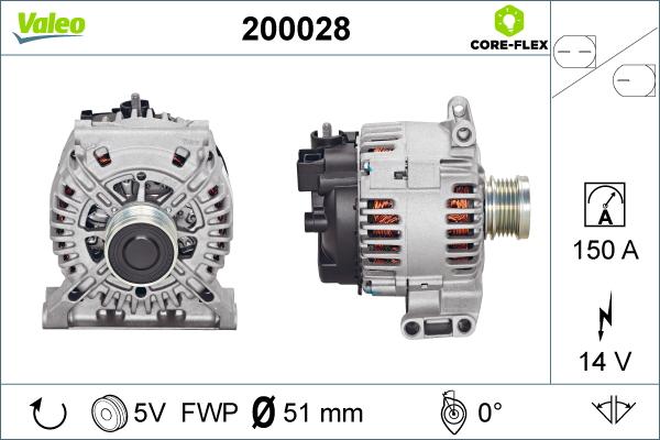 Valeo 200028 - Alternateur cwaw.fr