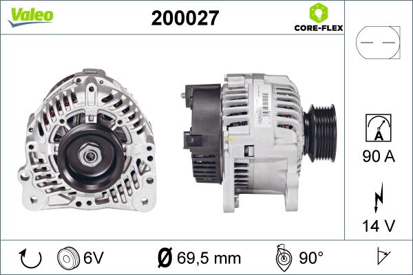 Valeo 200027 - Alternateur cwaw.fr