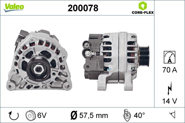 Valeo 200078 - Alternateur cwaw.fr